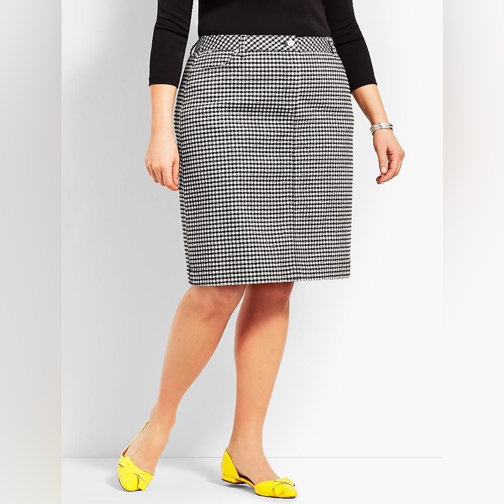 Talbots Woman Petites Gingham Skirt NWT 16WP